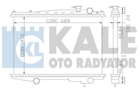 KALE NISSAN PICK UP Радиатор охлаждения Kale Oto radyator 362700