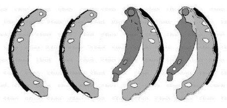 Колодки гальмівні (задні) Renault Clio II/Symbol I/Logan I (барабанні) (180x42) F 026 004 556 BOSCH F026004556