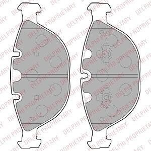 A_Гальмівні колодки дискові BMW 7(E65)/X5(E53) "F "01-09 Delphi LP1798