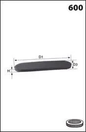 Фото 1 - фільтр салону MECAFILTER ELR7528 Фільтр салону MECAFILTER ELR7528 (фото 1)