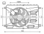 AVA FORD Вентилятор радіатора Galaxy, Kuga I, Mondeo IV, S-Max 1.6/2.0TDCi 06- FD7556 AVA