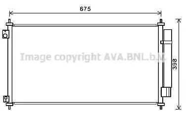 AVA HONDA Радіатор кондиціонера (конденсатор) CROSSTOUR I 3.5 4WD 12- AVA AVA COOLING HDA5282D (фото 1)