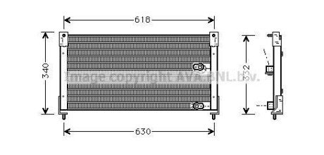 AVA HONDA Радіатор кондиціонера (конденсатор) ROVER 620 2.0I-2.3I 93- AVA AVA COOLING AU5116