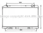AVA NISSAN Радіатор сист. охолодження двигуна 350Z 3.5 05- AVA AVA COOLING DN2400 (фото 1)