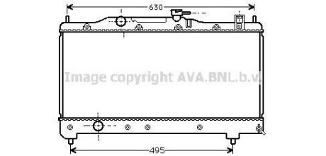 AVA TOYOTA Радіатор сист. охолодження Avensis 1.6/1.8 97- AVA AVA COOLING TO2237