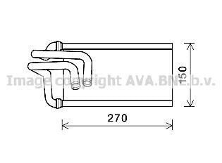 AVA JEEP Радіатор опалення WRANGLER III 2.8, 3.6, 3.8 07- AVA AVA COOLING JE6070