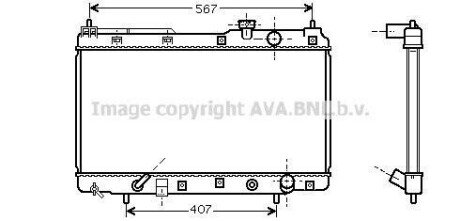 AVA HONDA Радіатор сист. охолодження двиг. CR-V I 2.0 95- AVA AVA COOLING HD2104