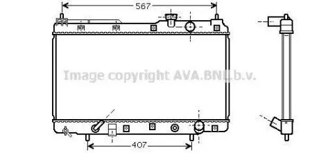 AVA HONDA Радіатор сист. охолодження двиг. CR-V I 2.0 95- AVA AVA COOLING HD2104