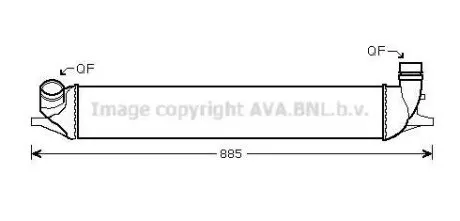 AVA RENAULT Інтеркулер Laguna III 2.0 16V/2.0dCi 07- AVA AVA COOLING RTA4426