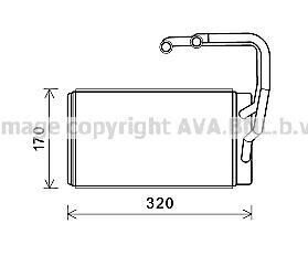 AVA KIA Радіатор опалення OPIRUS 3.5, 3.8 03- AVA AVA COOLING KAA6263
