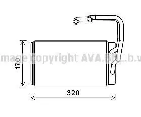 AVA KIA Радіатор опалення OPIRUS 3.5, 3.8 03- AVA AVA COOLING KAA6263 (фото 1)