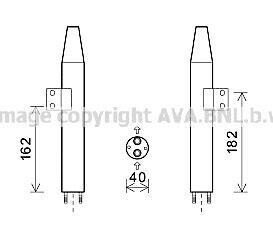 AVA KIA Осушувач кондиціонера SORENTO I 02- AVA AVA COOLING KAD165