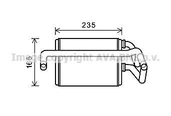 AVA NISSAN Радіатор опалення 350Z 3.5 02- AVA AVA COOLING DNA6405