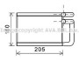 AVA KIA Радіатор опалення PICANTO II 11- AVA AVA COOLING KA6197 (фото 1)