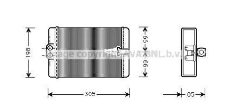 AVA DB Радіатор опалення W210 95- AVA AVA COOLING MSA6250