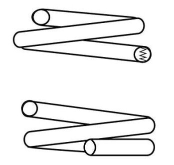 Пружина передня Volvo C30 06-12/S40 05-12/V50 05-12 CS Germany 14871640