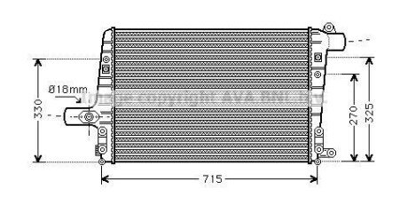 Інтеркулер AUDI (AVA) AVA COOLING AI4136 (фото 1)