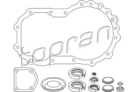 Комплект прокладок КПП TOPRAN TOPRAN / HANS PRIES 111408