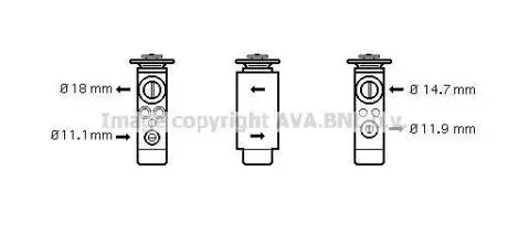 Розширювальний клапан AVA AVA COOLING FD1380