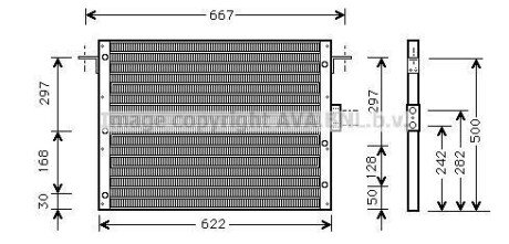 AVA LAND ROVER Радіатор кондиціонера (Конденсатор) RANGE ROVER II 2.5, 3.9, 4.0, 4.6 94- AVA AVA COOLING AU5075