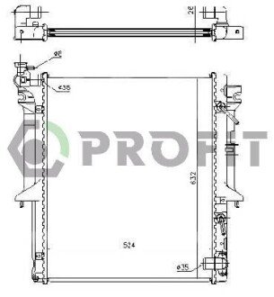 Радіатор охолоджування PROFIT PR 4015A1
