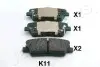 HYUNDAI гальмівні колодки задн.Sorento,Santa Fe 06- JAPANPARTS PP-K11AF (фото 1)