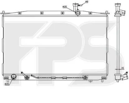 Фото 1 - радіатор охолодження FPS FP 32 A1432 Радіатор охолодження FPS FP 32 A1432 (фото 1)