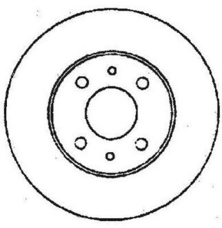 FIAT диск гальмівний передн.Doblo,Bravo, Marea,Alfa Romeo 155,Lancia 96-01 Jurid 561387JC