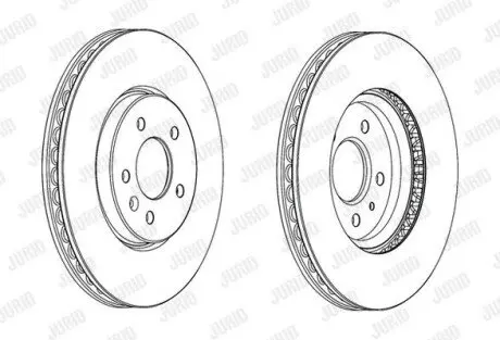 OPEL Гальмівний диск передн. ASTRA J (P10) 1.3 CDTI 09-15 Jurid 562852JC-1
