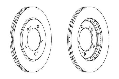 SUZUKI диск гальмівний передн.Grand Vitara 98- Jurid 562445JC