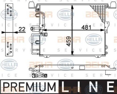 Радиатор кондиционера в сборе BEHR 8FC351317331