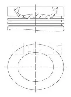 Поршень VW T5 2.0TDI (81.50mm/+0.50) MAHLE MAHLE / KNECHT 028 PI 00100 002