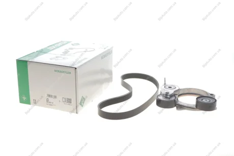 Комплект поліклинового ременя (із натягувачем) AUDI A4 ALLROAD B9, A4 B9, A5, A6 ALLROAD C8, A6 C8, A7, A8 D5, Q5, Q7, Q8 3.0DH/4.0DH/4.0H 06.17- INA 529 0574 10