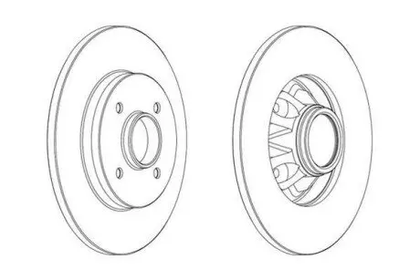 Citroen диск гальмівний задн. Berlingo 08- Jurid 562937JC-1