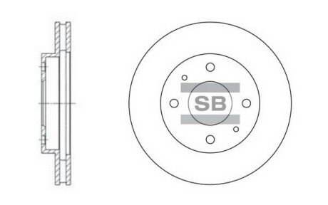 SANGSIN Диск гальмівний Hi-Q (SANGSIN) SD4302