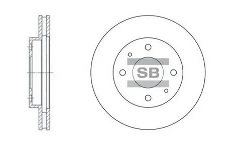 SANGSIN Диск гальмівний Hi-Q (SANGSIN) SD4302