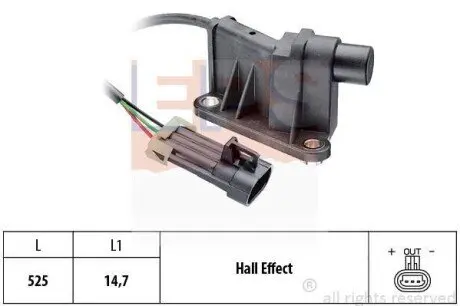 Фото 1 - opel датчик оборотов двигателя astra f/g,corsa b 1.4/1.6 93- EPS 1.953.315 OPEL Датчик оборотов двигателя Astra F/G,Corsa B 1.4/1.6 93- EPS 1.953.315 (фото 1)