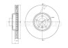 CIFAM BMW диск гальмівний перед.лів.F10,6,7F 01 10- 800-1327C CIFAM 800-1327C