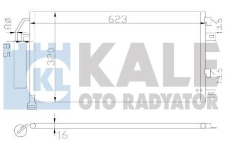 KALE MINI Радіатор кондиціонера (конденсатор) (R50, R53), (R52) Kale Oto radyator 384700