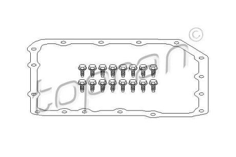 Прокладка АКПП TOPRAN TOPRAN / HANS PRIES 500784