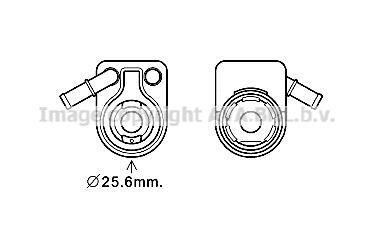 AVA FORD Масляний радіатор B-Max,C-Max, Fiesta VI, Focus III, Kuga II, Mondeo IV,T ransit Connect, Volvo 1.6 10- AVA AVA COOLING FD3622