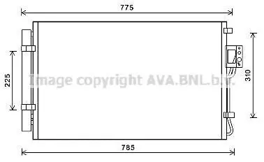 AVA HYUNDAI Радіатор кондиціонера (конденсатор) з осушувачем SANTA FE II 2.4 10- AVA AVA COOLING HY5311D
