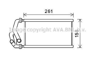 AVA HONDA Радіатор опалення CIVIC VIII 1.3, 1.6 05-, CR-V III 2.4 06- AVA AVA COOLING HDA6294
