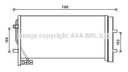 AVA VW Радіатор кондиціонера (конденсатор) з осушувачем Audi Q3 11- AVA AVA COOLING AI5382D (фото 1)