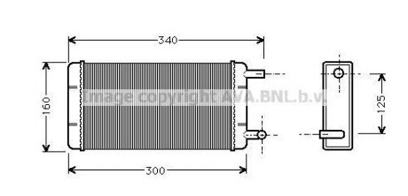 AVA DB Радіатор опалення G-CLASS (W460), G-CLASS (W463), T1 (B602) AVA AVA COOLING MS6108