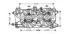 AVA FIAT Вентилятор радіатора Doblo 1.3d/1.9JTD 05- FT7569 AVA FT7569