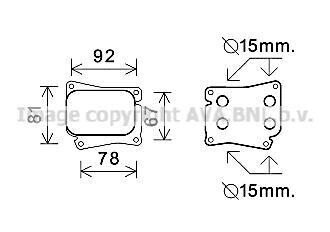 AVA DB Оливний радіатор W203/204/211/212, Sprinter AVA AVA COOLING MS3559