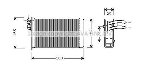 AVA AUDI Радіатор опалення 80 86-, 90 87- AVA AVA COOLING AI6141