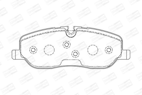 Гальмівні колодки передні Land Rover Discovery, Range Rover CHAMPION 572521CH