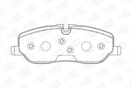 Фото 1 - гальмівні колодки передні Land Rover Discovery, Range Rover CHAMPION 572521CH Гальмівні колодки передні Land Rover Discovery, Range Rover CHAMPION 572521CH (фото 1)